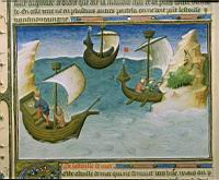 Marco Polo, Devisement du monde, fol. 188v, Navigation dans l'Ocean Indien.jpg